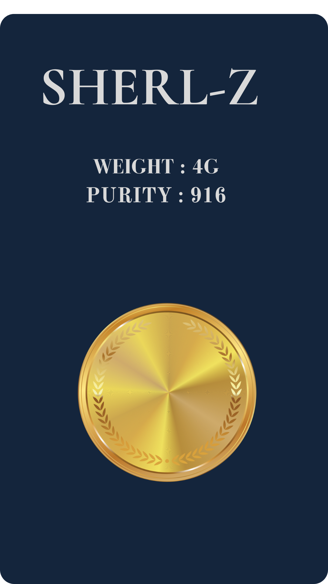 4G 916 FOUR GRAM COIN